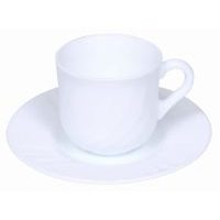 šapo 250ml, 6ks, EBRO bílý, opál.sklo