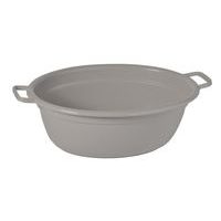 škopek 25l ovál, šedá pastel, 55x43x21cm,plast