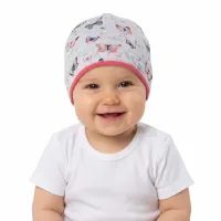 Unuo, Dětská čepice fleecová Homeless, Meruňková, Fantazie