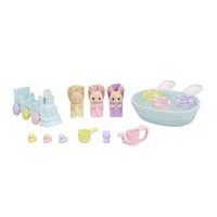 Sylvanian family Koupel trojčat králíčků