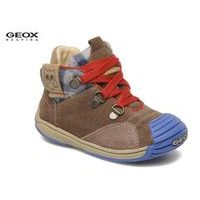 Dětské boty GEOX B TOLEDO B. C - SUEDE DARK BROWN