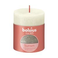 Bolsius SVÍČKA RUSTIK 80/68 SOFT PEARL/CHAMPAGNE_hamashop