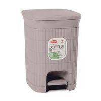 koš odp.20l pedál.šedý DOMUS, 31x27x38cm, plast