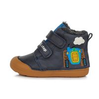 DDstep dětské zimní barefoot boty WO66-359A - Royal Blue