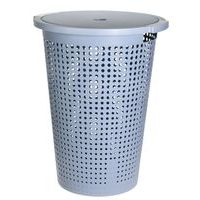 EXCELLENT HOUSEWARE Koš na prádlo s víkem 35 l 40 x 52 cm modrý KO-Y54231170modr