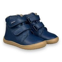 Jonap Dětská zimní barefoot boty s kožíškem a membránou - Fialové