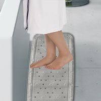 KELA Koupelnová předložka Maja 65x55 cm polyester šedá KL-23530