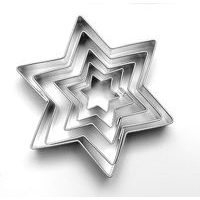 vykr. 0711 Hvězdičky hladké, sada-5ks