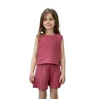 ESITO | Dívčí mušelínový set Lucka Ruby red - rubínová / 74