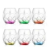 sklen. 380ml, 6ks, RCR ALKEMIST, barev.dno, whisky, voda, DB