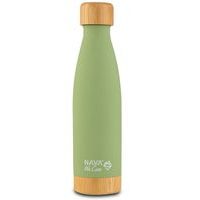 termoláhev 0,5l sv.ZELENÁ, "WE CARE", NR/bambus