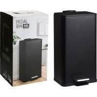EXCELLENT HOUSEWARE Odpadkový koš kovový DELTA, černý 30 l KO-C80654390