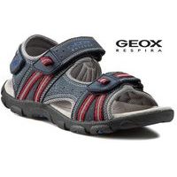 Detská letná obuv GEOX JR SANDAL STRADA NAVY/RED