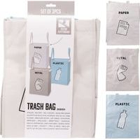 taška na tříděný odpad 3ks (papír, plast, sklo)
