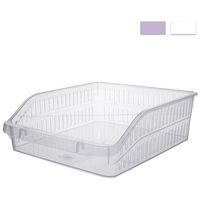 košík 25,5x30x9,5cm TINA, organizér, transp.plast