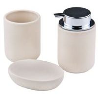 HOMESTYLING Sada koupelnových doplňků HOMESTYLING 3 ks krémová KO-C80652370krem