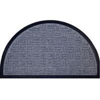 rohož 60x40cm PŮLKRUH, šedá, PP+guma