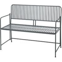 PROGARDEN Zahradní lavice BISTRO 118 cm antracit KO-X71000570