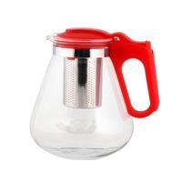 TORO KONVICE NA ČAJ 1,2L S NEREZOVÝM SÍTKEM, ČERVENÁ_hamashop
