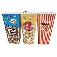 box 1,30l POPCORN, 3DEKORY-MIX, červený, žlutý, modrý, plast