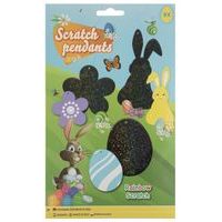 Velikonoční škrabací přívěsky, 8,5 cm