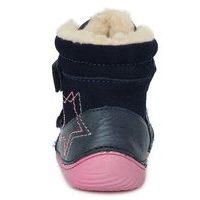 D.D.step barefoot dětské zimní boty W063-829AL černé