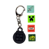 PIXIE CREW PIXIE CREW &amp; MINECRAFT Klíčenka, černá, 4 multipixely