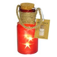 TORO LED SVĚTLO S ČERVENOU BARVOU V SKLENĚNÉ LÁHVI_hamashop