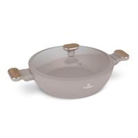 BERLINGERHAUS Pánev hluboká s titanovým povrchem a poklicí 28 cm Taupe Nordic Collection BH-8337