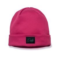 ESITO Žebrovaná čepice rolled up Color HOT pink - růžová / 36