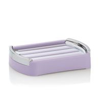KELA Miska na mýdlo Marta plast, fialová 12,5x9x2,5 cm KL-24544