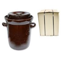 zelák 25l+víko,ucha (27,5/29,5cm), KART.OBAL, keramika