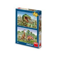 SOUBOJ DINOSAURŮ 2x48 Puzzle