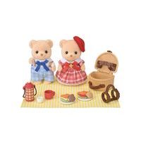Sylvanian family Sušenkoví medvídci sestra a bratr na pikniku