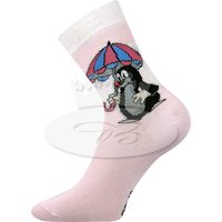 Dívčí ponožky mix C - motýl, jednorožec, medvěd