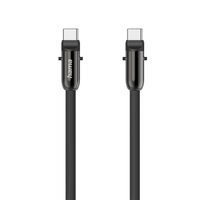 Hama USB-C kabel a šňůrka na mobil 2v1, 1,2 m, černá