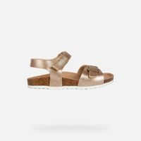 Olivové chlapecké sandály Geox Wader