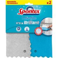 utěrka 2ks, 29x29cm X´tra Brilliant, vys.absorpce, mikrovl.SPONTEX