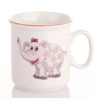 hrnek 160ml DĚTSKÝ-SLONÍK růžový, čes.porcelán