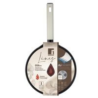 BERGNER Pánev s mramorovým povrchem a poklicí GOURMET 24 cm nerez BG-9846-MM
