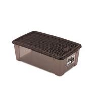 box 5,0l+víko 32,5x19x11cm hnědý ELEGANCE-M