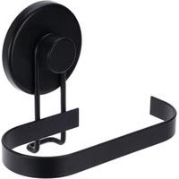 držák WC papíru, ČERNÝ, 14x11cm, přísavka, kov