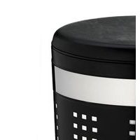 KELA Koš na prádlo Hedda směs bavlna/polyester bílo-černá 57,0 cm 40,0 cm KL-24453