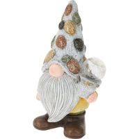 PROGARDEN Zahradní dekorace trpaslík a solární lampa 33,5 cm květináč KO-795420360kvet