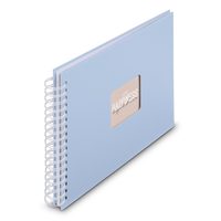 Hama album klasické spirálové FINE ART 28x24 cm, 50 stran, lagoon, bílé listy