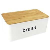 HIT Chlebník s bambusovým víkem bílá HT-22172386