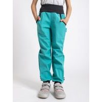 unuo softshellové kalhoty s fleecem Květinky fuchsiové (Softshell kids trousers)