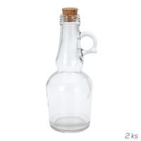 Láhev s korkem 0,25 l 2 ks