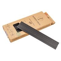 brčko d 6mm, 21cm, 60ks, CHARCOAL BLACK, ECO 100%rec.