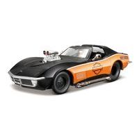 Maisto Maisto - Harley-Davidson Custom, 1970 Chevrolet Corvette, 1:24